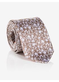 MONTI Damen Krawattegrün floral, casual,klassisch, geblümt, Seide, Krawatten, aus reiner Seide, mit Blumenmuster, 6,5 cm breit