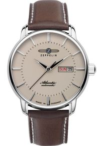 Zeppelin Herren Automatikuhr "Atlantic Automatic Day/Date", braun, Armbanduhren, Armbanduhr, Herrenuhr, Leuchtzeiger, Made in Germany