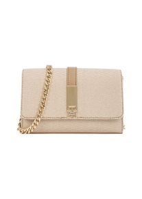 Tommy Hilfiger Damen Umhängetasche "TH HERITAGE MINI CROSSVER CANVAS", beige, Textil, Lederimitat, Taschen, Abendtasche, Minibag mit edlem