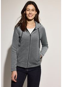 Cecil Damen Cardiganslate khaki, casual, Gr. XXL, unifarben, Web, 73% Baumwolle, 19% Polyester, 7% Viskose, 1% Elasthan, Strickjacken, im soften