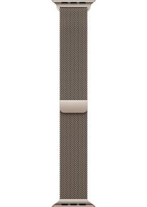 Apple Smartwatch-Armband "Milanaise", 15-20cm, Apple Watch Modelle 44mm / 45mm / 46mm / 49mm / M/L, beige, Uhrenarmbänder