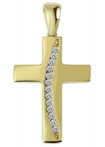 Adelia´s ADELIA ́S Damen Ketten-Anhänger "Neuheit 2025 - stylischer Kreuz Anhänger aus 333 Gold", Gelbgold 333, gold, Gelbgold 333, Schmuckanhänger