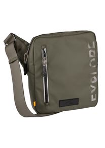 Camel Active Damen Umhängetasche "Explore", grün, Nylon, bedruckt, beschichtet, clean, unifarben mit Farbeinsätzen, Taschen, wasserabweisendes