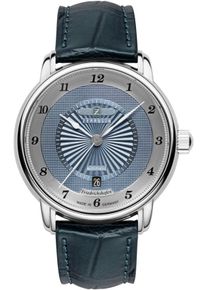 Zeppelin Herren Automatikuhr "Friedrichshafen Automatic"dunkelblau, Armbanduhren, Armbanduhr, Herrenuhr, Made in Germany, Mechanische Uhr, analog, Tag