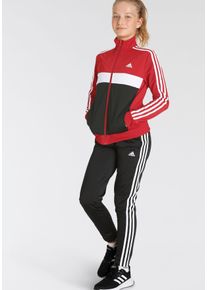 Kinder Trainingsanzug "ESSENTIALS 3-STREIFEN TIBERIO", rot, sportlich, Gr. 176, adidas Sportswear, Obermaterial: 100% Polyester, Sportanzüge