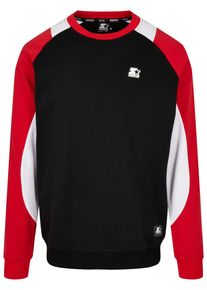 Herren Rundhalspullover "Starter Black Label Herren Starter Laser Crew", rot, casual, Gr. S, STARTER Black Label, mehrfarbig, 65% Baumwolle, 35%