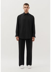 Herren Businesshemd "Studio", schwarz, Gr. S, STUDIO SEIDENSTICKER, unifarben, 93% Polyester 7% Elastan, Hemden, Oversized Langarm Kentkragen Uni
