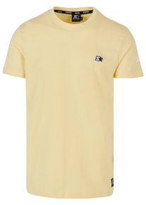 Herren Kurzarmshirt "Starter Black Label Herren Starter Essential Jersey", gelb, casual, Gr. S, STARTER Black Label, unifarben, 100% Baumwolle, Shirts