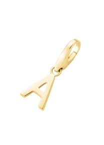 Damen Charm Buchstabe "Buchstabe A, Silber 925", gold, Giorgio Martello MILANO, Silber 925 (Sterlingsilber), Charms