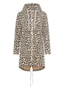 Zwillingsherz Damen Jerseymantel ""Leo Dream"", beige, modisch, Gr. LXL, Sweatware, Obermaterial: 50% Baumwolle, 50% Polyester, Mäntel, mit Allover