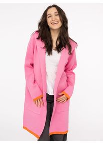 Zwillingsherz Damen Strickjacke ""Mona"", pink, modisch, Gr. L, Strick, Obermaterial: 50% Viskose, 27% Polyester, 23% Nylon, Strickjacken, mit
