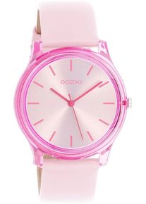 Oozoo Damen Quarzuhr, rosa, Armbanduhren, Armbanduhr, Damenuhr, Lederarmband