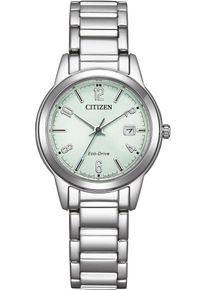 Citizen Damen Solaruhr, silber, Armbanduhren, Armbanduhr, Damenuhr, Edelstahlarmband, Datum