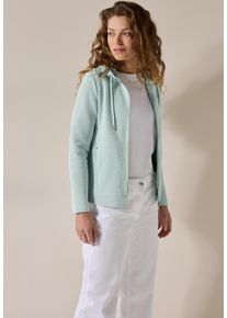 Cecil Damen Cardigancool salvia grün, casual, Gr. XL, unifarben, Web, 73% Baumwolle, 19% Polyester, 7% Viskose, 1% Elasthan, Strickjacken, im soften