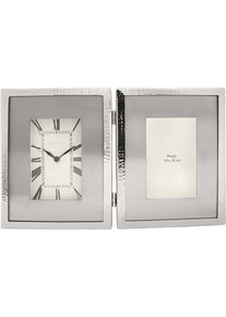 Tischuhr Kayoom, silber, Tischuhren, "Tischuhr Moments 125", incl. Bilderrahmen