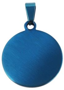 Adelia´s ADELIA ́S Damen Ketten-Anhänger "Neuheit 2025 - moderner Schmuck Anhänger aus Edelstahl", Edelstahl, blau, Edelstahl, Schmuckanhänger