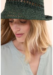 Cecil Damen Schirmmützeschwarz balmy khaki, casual, unifarben, Rippstrick, Baumwolle, Mützen, mit Struktur