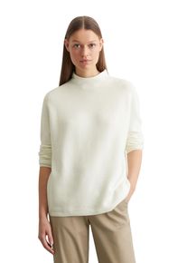 Marc O'Polo MARC O'POLO Damen Strickpullover "aus softer Bio-Baumwolle", weiß, casual, Gr. XL, unifarben, Obermaterial: 100% Baumwolle, Pullover
