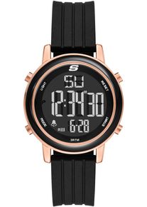 Skechers Damen Chronograph "WESTPORT", schwarz, Armbanduhren, Quarzuhr, Armbanduhr, Damenuhr, Herrenuhr, Silikonarmband, digital