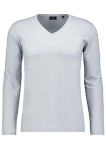 Ragman Herren Langarmshirt, silber, casual, Gr. XXL, Baumwolle, Shirts