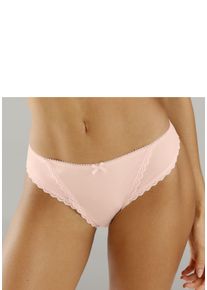 s.Oliver Damen String "Camille", Gr. 32, rosa, Microtouch, Obermaterial: 85% Polyamid, 15% Elasthan, Unterhosen, mit feiner Spitzenborte