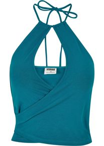 Urban Classics Herren Muskelshirt "Urban Classics Damen Ladies Short Wraped Neckholder Top", grün, casual, Gr. XXXL, unifarben, 95% Baumwolle, 5%