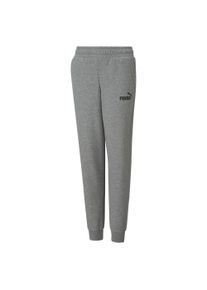 Puma Kinder Trainingshose "ESS LOGO PANTS FL CL B", grau, sportlich, Gr. 140, unifarben, Fleece, Obermaterial: 66% Baumwolle, 34% Polyester, Hosen