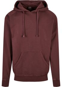 Urban Classics Herren Sweatshirt "Urban Classics Herren Overdyed Hoody", rot, Gr. S, unifarben, 100% Baumwolle, Sweatshirts