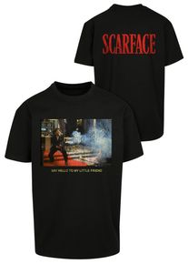 Herren T-Shirt "Upscale by Mister Tee Herren Scarface Little Friend Oversize Tee", schwarz, casual, Gr. XS, UPSCALE BY MISTER TEE, bedruckt, 100%