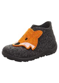Superfit Kinder Hausschuh "HAPPY OCTI WMS: Mittel", Gr. 25, grau, Filz, casual, Schuhe, Babyschuh mit Klettverschluss, Größenschablone zum Download