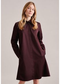Seidensticker Damen Sommerkleid, lila, Gr. 36, glänzend, unifarben, 97% Baumwolle 3% Elastan, Kleider, Uni