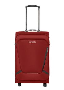 Travelite Handgepäck-Trolley "JETPACK Slim 2 Cabin, konzipiert für Air France, KLM & ITA", rot, Polyester, unifarben mit Farbeinsätzen, Koffer,