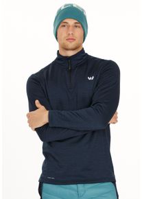 WHISTLER Herren Funktionsshirt "Kalle M Waffle Midlayer", blau, sportlich, Gr. XXL, unifarben, 92% Polyester, 8% Elasthan, Shirts, mit Quick