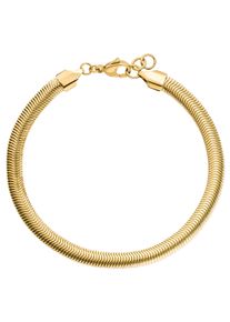 Jobo Damen Armband "Herringbone", Edelstahl, gold, Edelstahl, Armbänder, aus Edelstahl goldfarben 19,5 cm