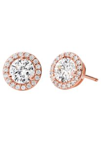 Michael Kors Damen Paar Ohrstecker "PREMIUM, MKC1035AN791", Silber 925 (Sterlingsilber), rosa, Silber 925 (Sterlingsilber), Ohrringe, mit Zirkonia