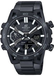 CASIO EDIFICE Smartwatch, schwarz, Smartwatches, Solaruhr, Armbanduhr, Herrenuhr, Bluetooth, Stoppfunktion,Phone Finder