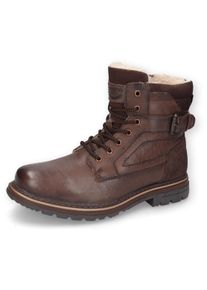 Herren Winterboots, Dockers by Gerli, Gr. 42, braun, Nappaleder, casual, Schuhe, Stiefel, Boots mit Warmfutter