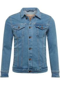 Denim Project Herren Jeansjackemidunkel blau, casual, Gr. L, unifarben, Denim/Jeans, Obermaterial: 98% Baumwolle, 2% Elasthan, Jacken, im klassischen