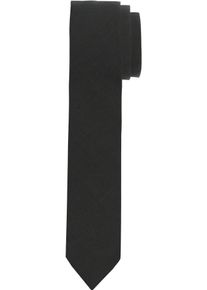 OLYMP Damen Krawatte "Slim Krawatte", schwarz, klassisch, unifarben, Seide, Krawatten