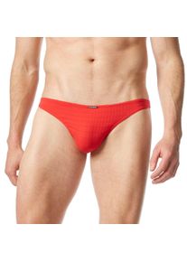 Bruno Banani Herren String "CHECK LINE 2.0 STRING", Gr. 4, rot, Obermaterial: 90% Polyamid, 7% Elasthan, 3% sonstige Fasern, Unterhosen