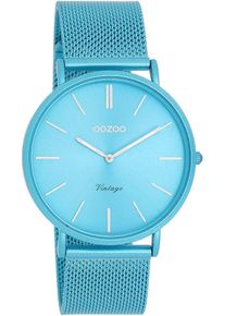Oozoo Damen Quarzuhr, blau, Armbanduhren, Armbanduhr, Damenuhr, Herrenuhr, Lederarmband