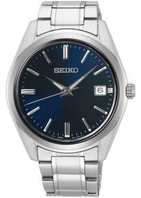 Seiko Damen Quarzuhr, silber, Armbanduhren, Armbanduhr, Herrenuhr, Damenuhr, Datum, Saphirglas, Edelstahlarmband