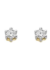 Adelia´s ADELIA ́S Damen Paar Ohrhänger, Damen, 0,15 ct VVS = sehr sehr kleine Einschlüsse, Gelbgold 585-Gold-Diamanten, gold, Gelbgold 585, Gold, Diamanten,