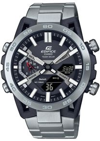 CASIO EDIFICE Smartwatch, silber, Smartwatches, Solaruhr,Armbanduhr,Herrenuhr,Bluetooth,Stoppfunktion,Edelstahlarmband
