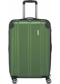 Travelite Hartschalen-Trolley "CITY, verschiedene Größen und Farben", grün, ABS, unifarben, matt, Basic,elegant,casual,klassisch,modisch, Koffer,