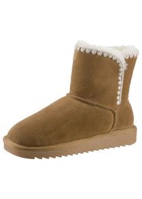 Ara Damen Winterboots "ALASKA", Gr. 41, braun, Veloursleder, Lammfell, casual, Schuhe, Snowboots, Schlupfboots