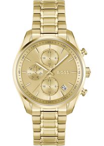 BOSS Damen Multifunktionsuhr "GRAND TOUR LADIES", gold, Armbanduhren, Quarzuhr, Armbanduhr, Damenuhr, Edelstahlarmband