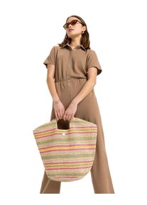 Roxy Damen Strandtasche "Cocoa Pearl", beige, 100% Papier, Taschen