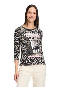 Betty Barclay Damen 3/4-Arm-Shirt "Betty Barclay Basic Shirt mit Print", rosa, casual, Gr. 36, Jersey, Obermaterial: 95% Viskose, 5% Elasthan.,