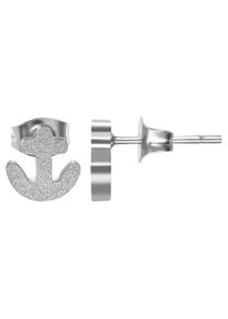 Adelia´s ADELIA ́S Damen Paar Ohrhänger "Neuheit 2025 - Damen Ohrstecker aus mattem Edelstahl", Damen, Edelstahl, silber, Edelstahl, Ohrringe